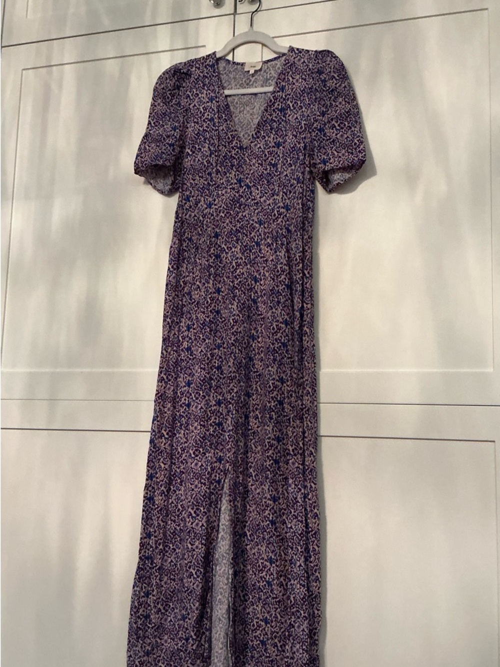 An’ge - Floral V-Neck Maxi Dress in Purple - Picture 8 of 10